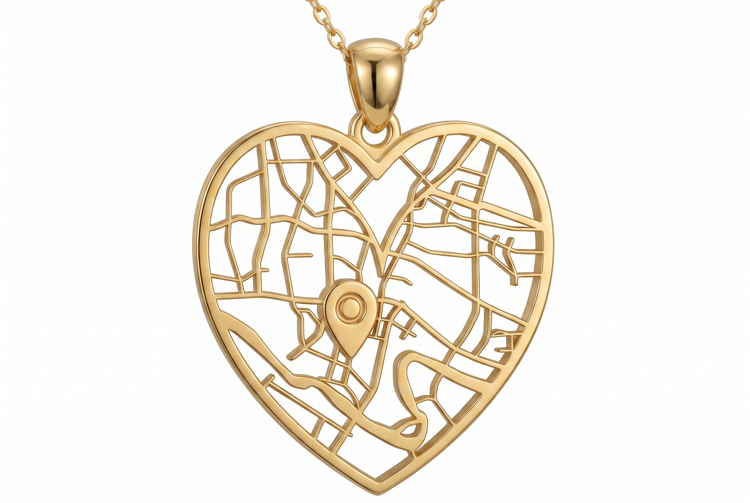 The Heart Map Necklace
